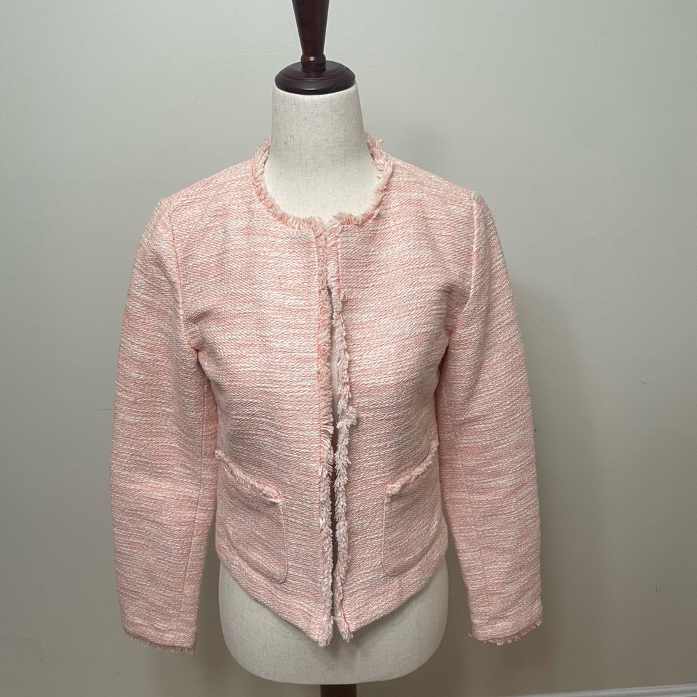 Tweet jacket in light pink size small